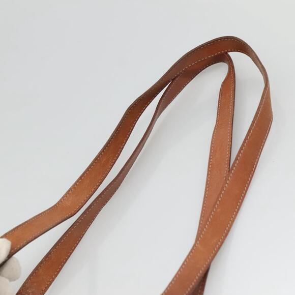 CELINE Macadam Canvas Shoulder Bag Pvc Leather Brown Gold - Picture 8 of 12